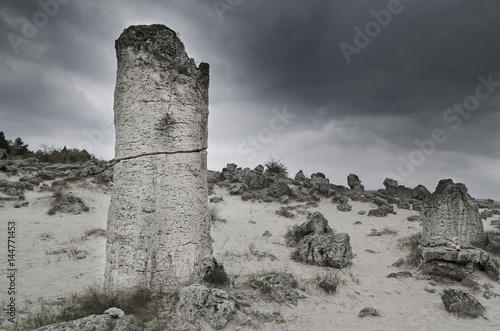 Pobiti Kamani (Standing Stones) Natural Phenomenon, Varna, Bulgaria photo