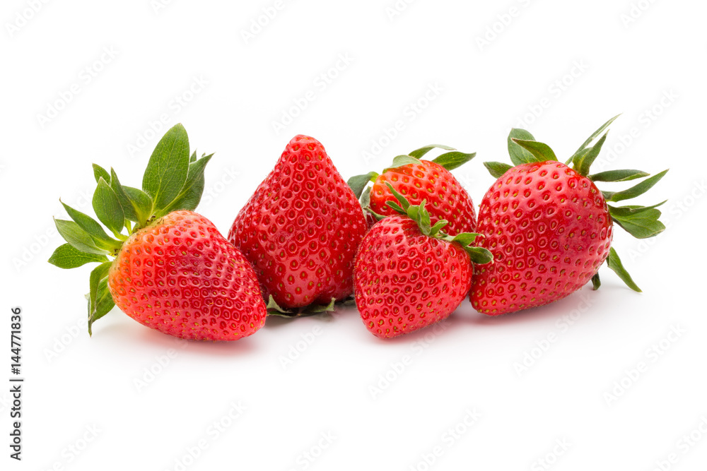 Strawberry isolated on white background. Fresh berry.