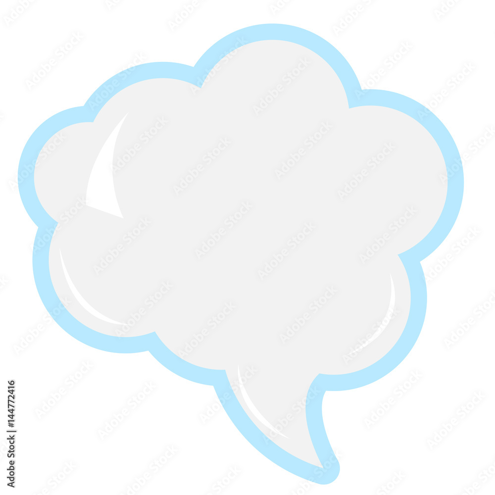 Isolated comic speech bubble on a white background, Vector illustration Isolated comic speech bubble on a white background, Vector illustration