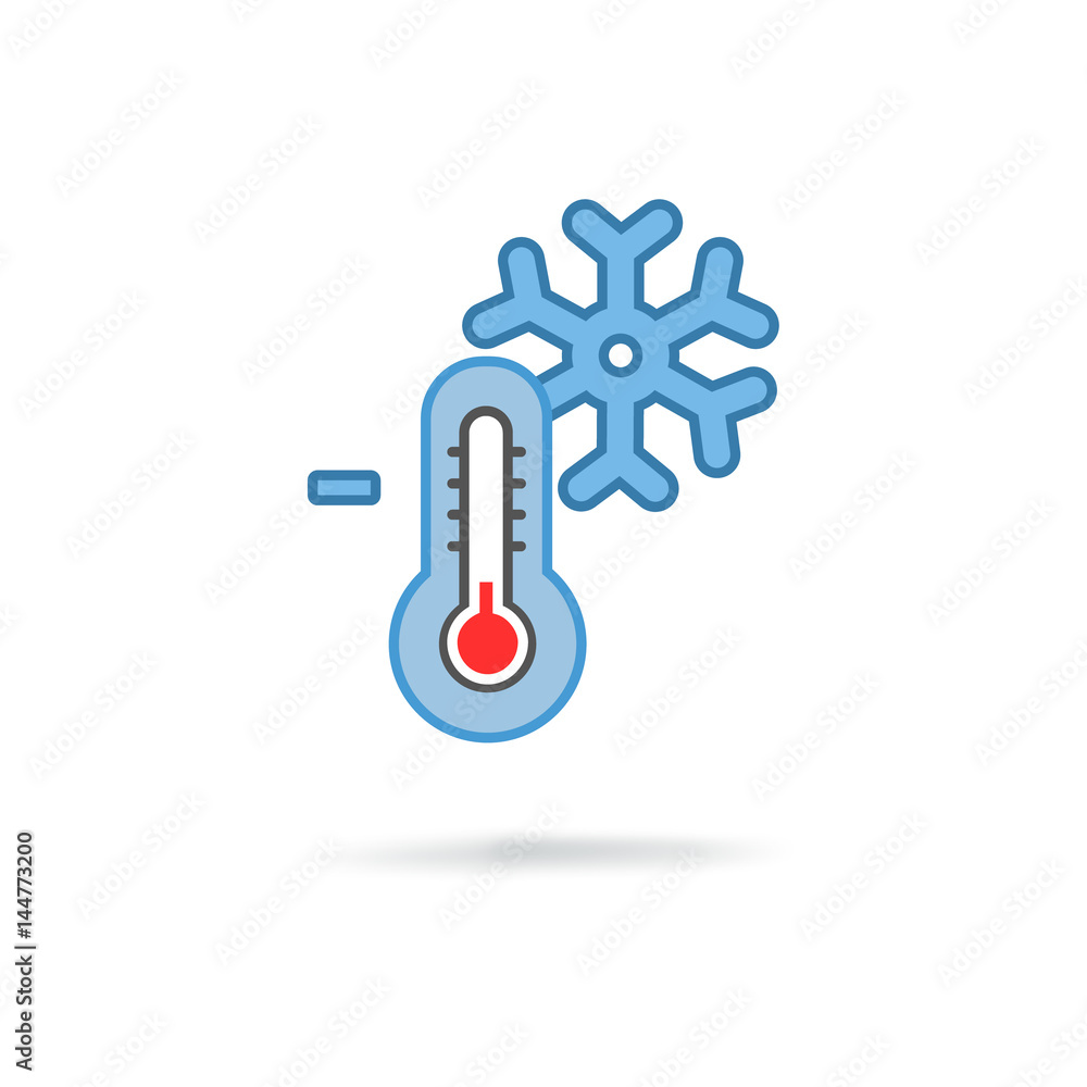 866962 thermometer with snowflakes 866962 thermometer with snowflakes