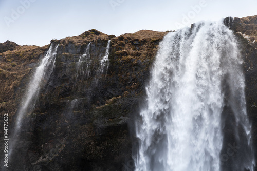 Seljalandfoss waterfall  Icelandic nature