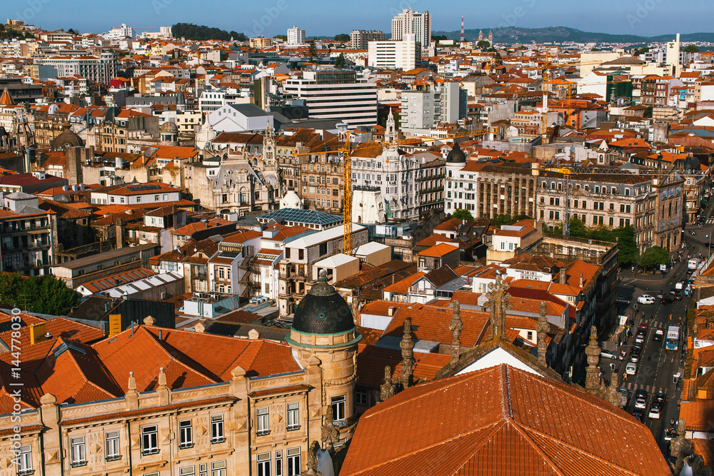 Bird's-eye view of Porto, Portugal.