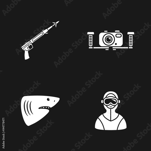 865412 four cute diving icons