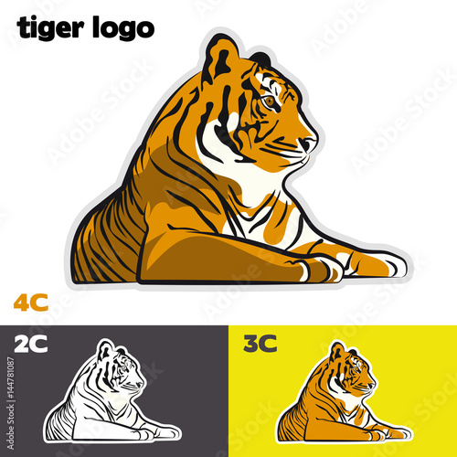 Fototapeta Naklejka Na Ścianę i Meble -  tiger logo