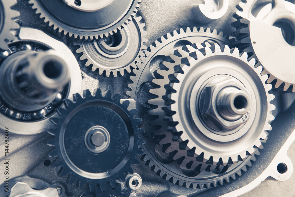 engine gear wheels, industrial background engine gear wheels, industrial background