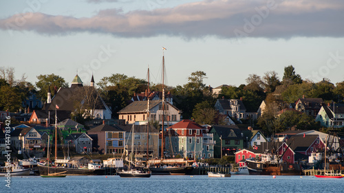 Sailsboats at dock, Lunenburg, Nova Scotia