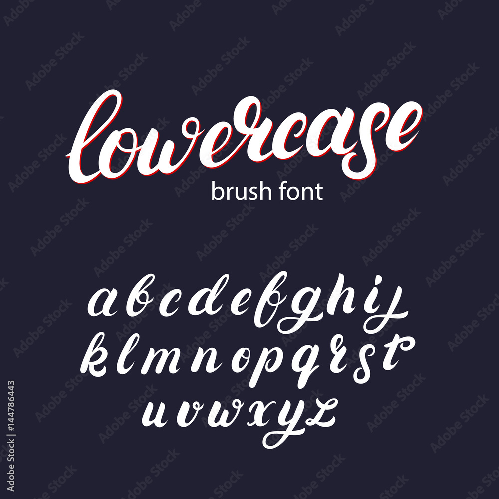 Hand written lowercase alphabet. Hand written lowercase alphabet.