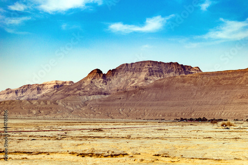 Judean mountains in the desert