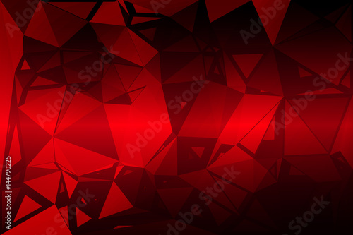 Deep burgundy red random sizes low poly background