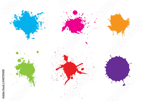 abstract splatter color pack background
