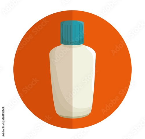 plastic bottle blocker isolated icon vector illustration design