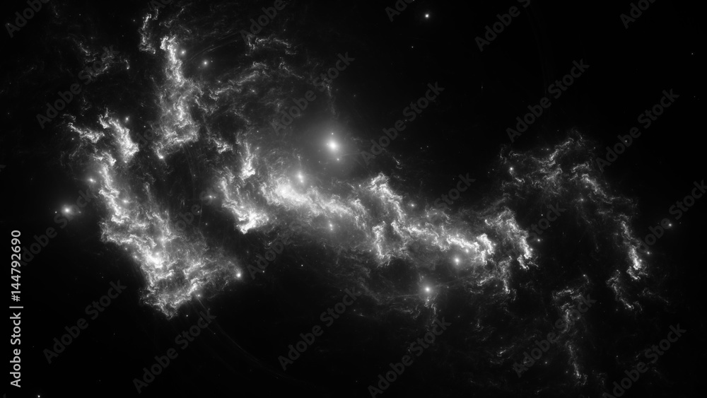 Fototapeta premium Abstract fractal illustration looks like galaxies