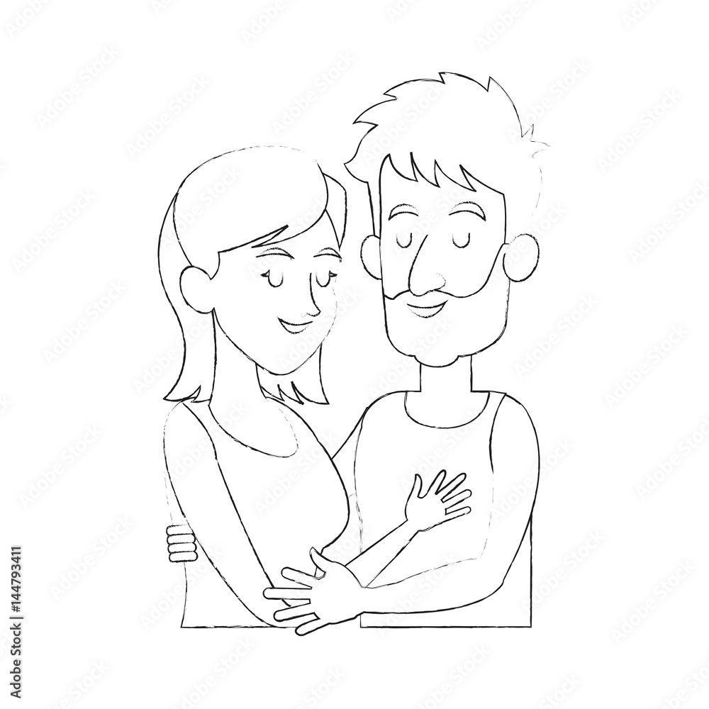 woman man couple hugging icon image vector illustration design woman man couple hugging icon image vector illustration design