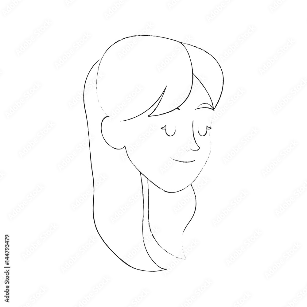happy pretty woman with closed eyes icon image vector illustration design happy pretty woman with closed eyes icon image vector illustration design