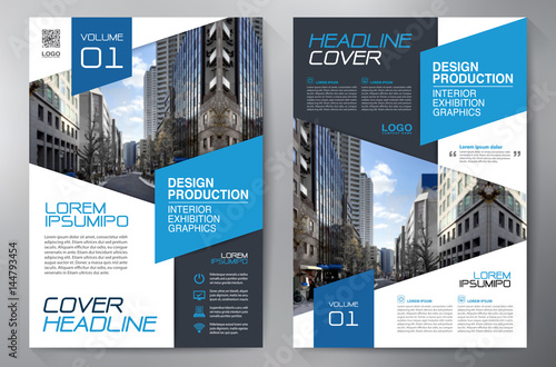 Business brochure flyer design a4 template.