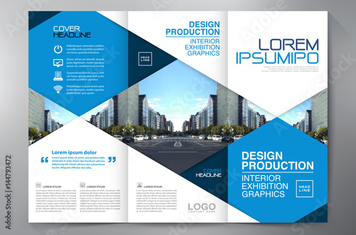 Brochure 3 fold flyer design a4 template.