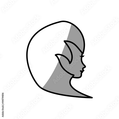 cute profile woman avatar vector illustration eps 10