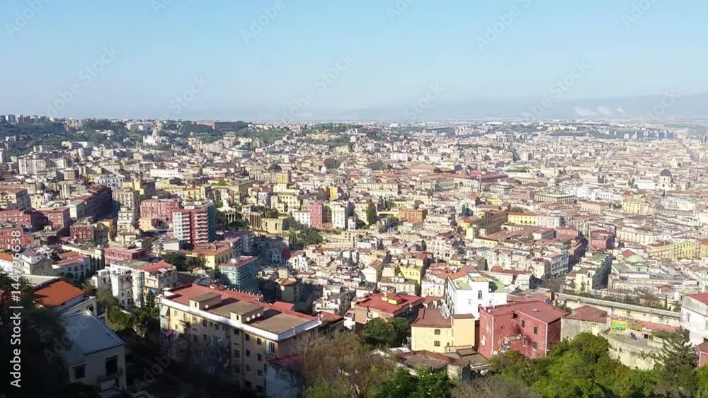 Napoli, Italy. Wonderful landscape on the city and its districts Napoli, Italy. Wonderful landscape on the city and its districts