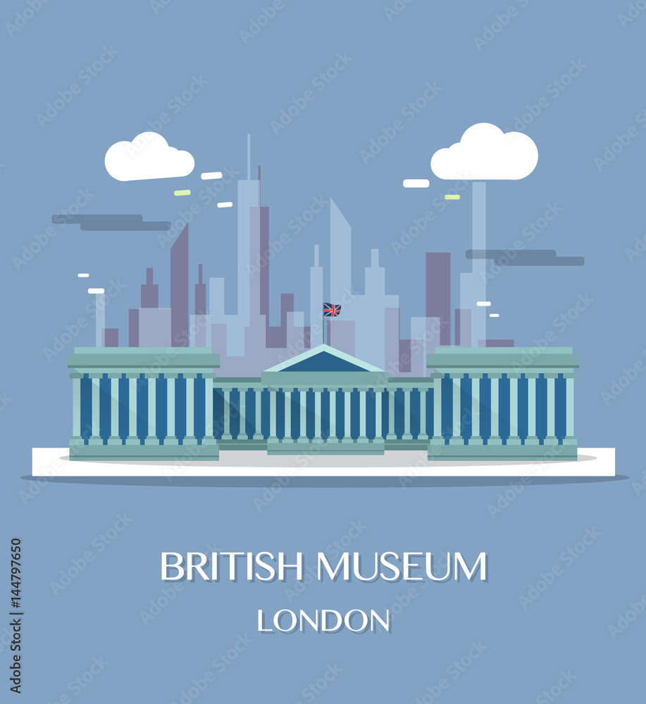 Famous London Landmark British Museum Famous London Landmark British Museum