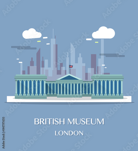 Famous London Landmark British Museum