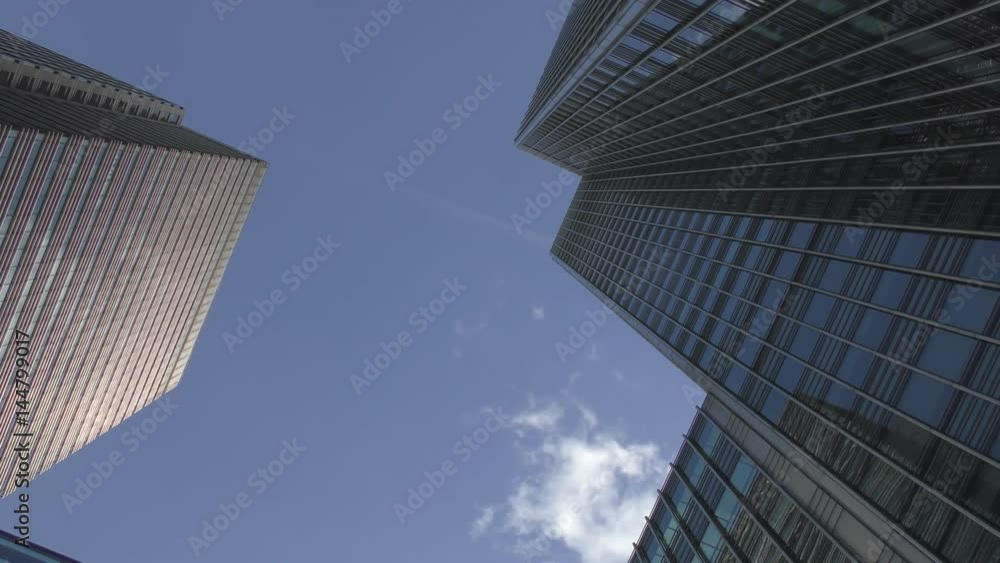 Time lapse. Beautiful clouds above the skyscrapers. Time lapse. Beautiful clouds above the skyscrapers.