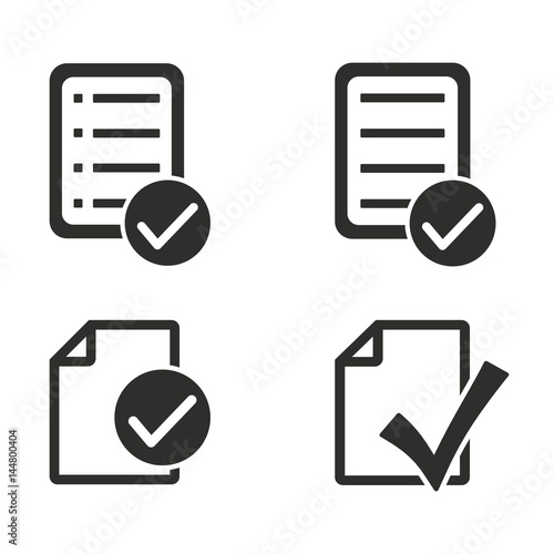 Checklist icons set.