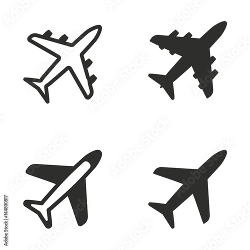 Airplane icons set.