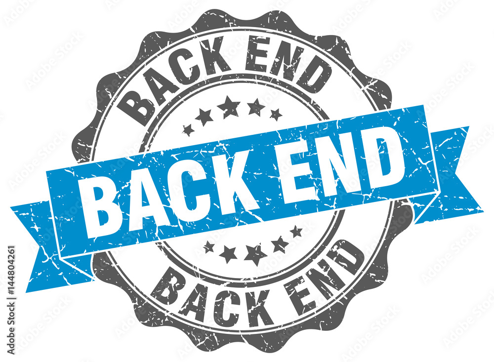 Fototapeta premium back end stamp. sign. seal