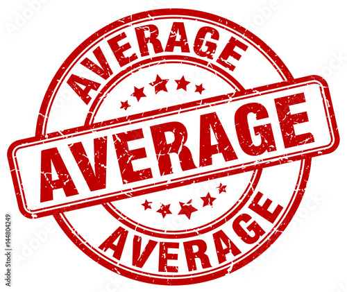 average red grunge round vintage rubber stamp