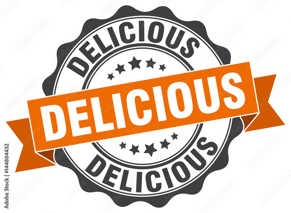 Фотография delicious stamp. sign. seal
