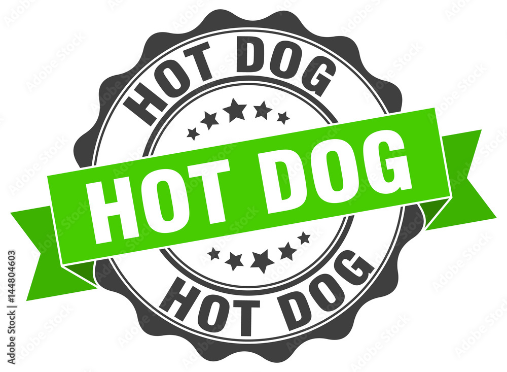 Fototapeta premium hot dog stamp. sign. seal