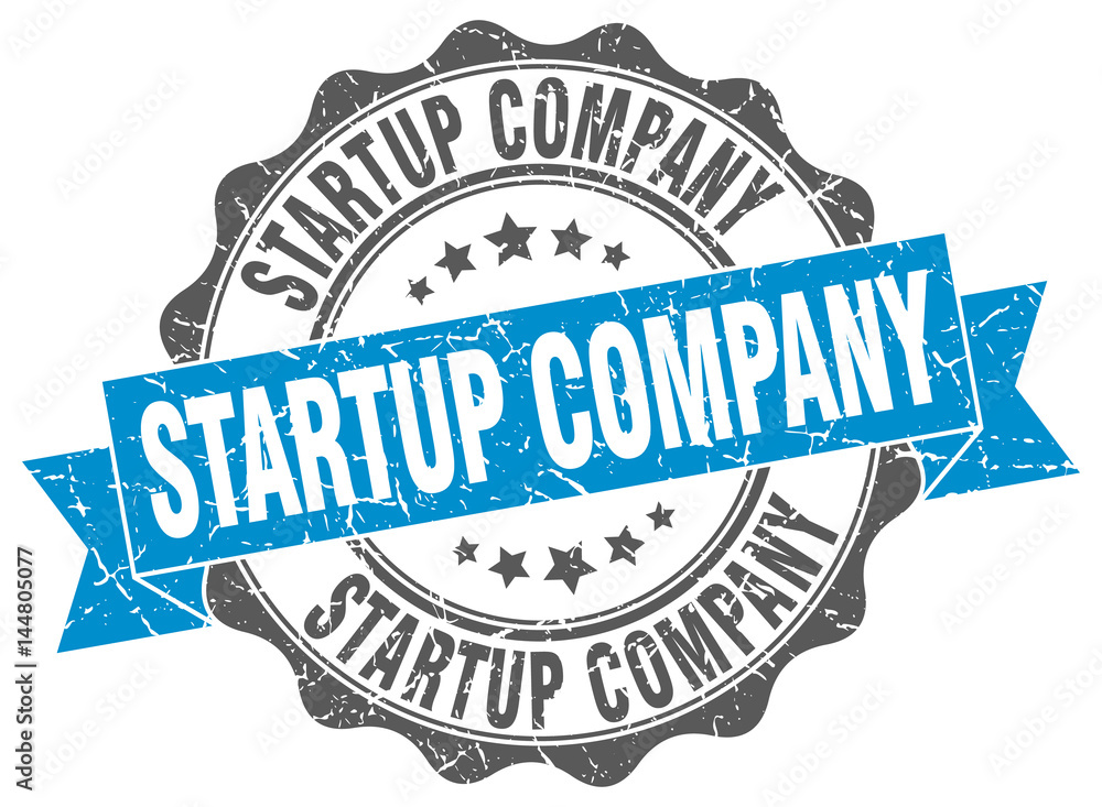 Fototapeta premium startup company stamp. sign. seal