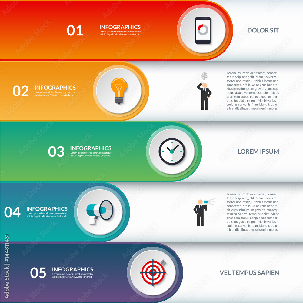 Infographic options banner. Can be used for chart, graph, diagram ...