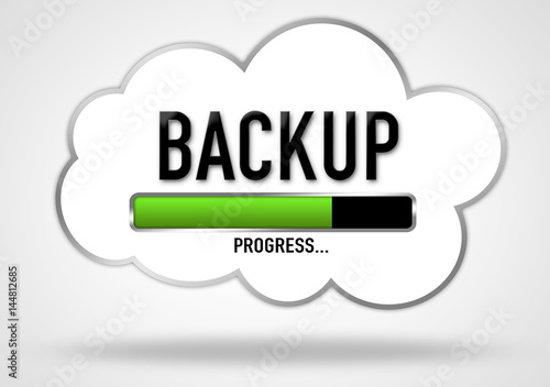 Backup - process bar illustration