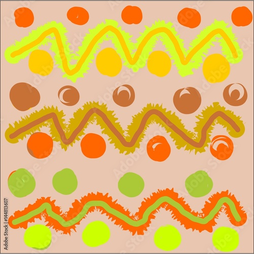 Abstract writing texture brown and yellow and green and light and dark seamless tone, design for greeting cards and banners and posters