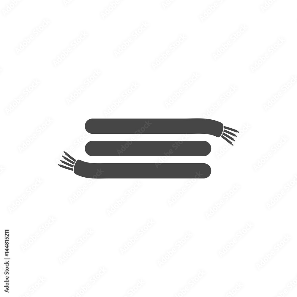 Simple Electric cable icon Simple Electric cable icon