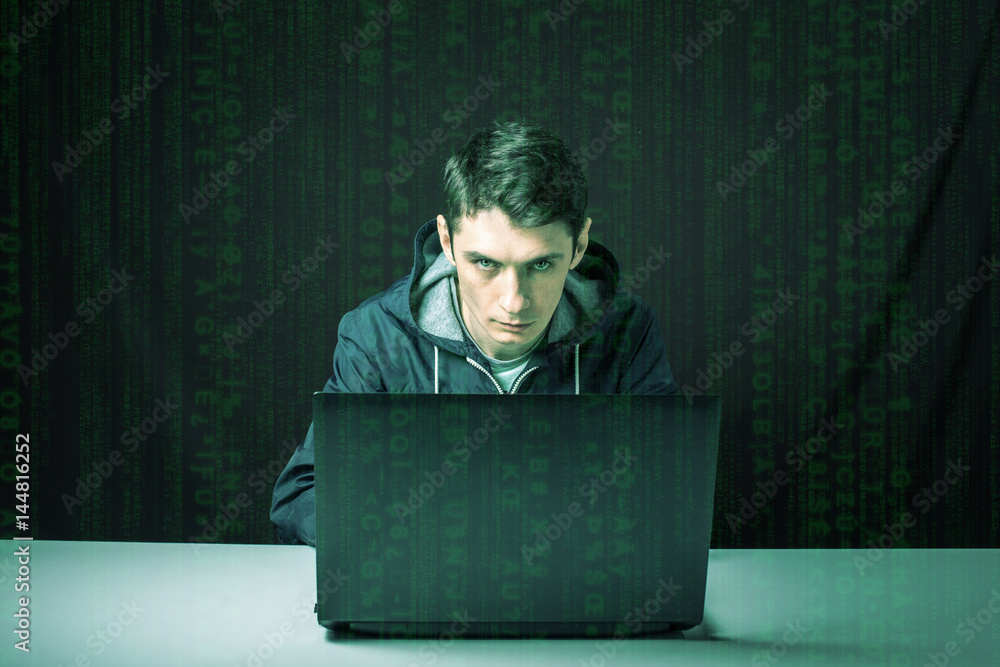 hacker in the dark breaks the access to steal information hacker in the dark breaks the access to steal information
