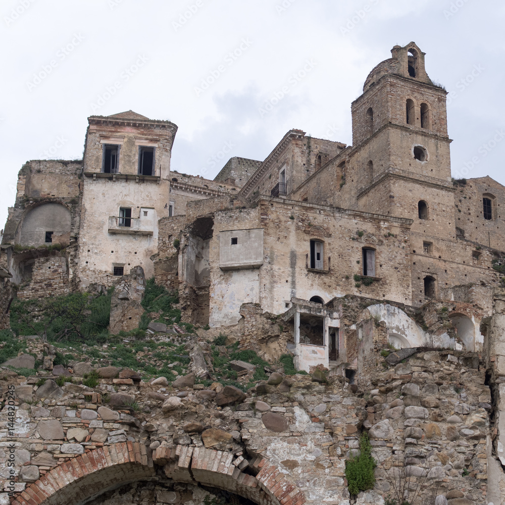 Ruins of Craco, Basilicata region, Italy