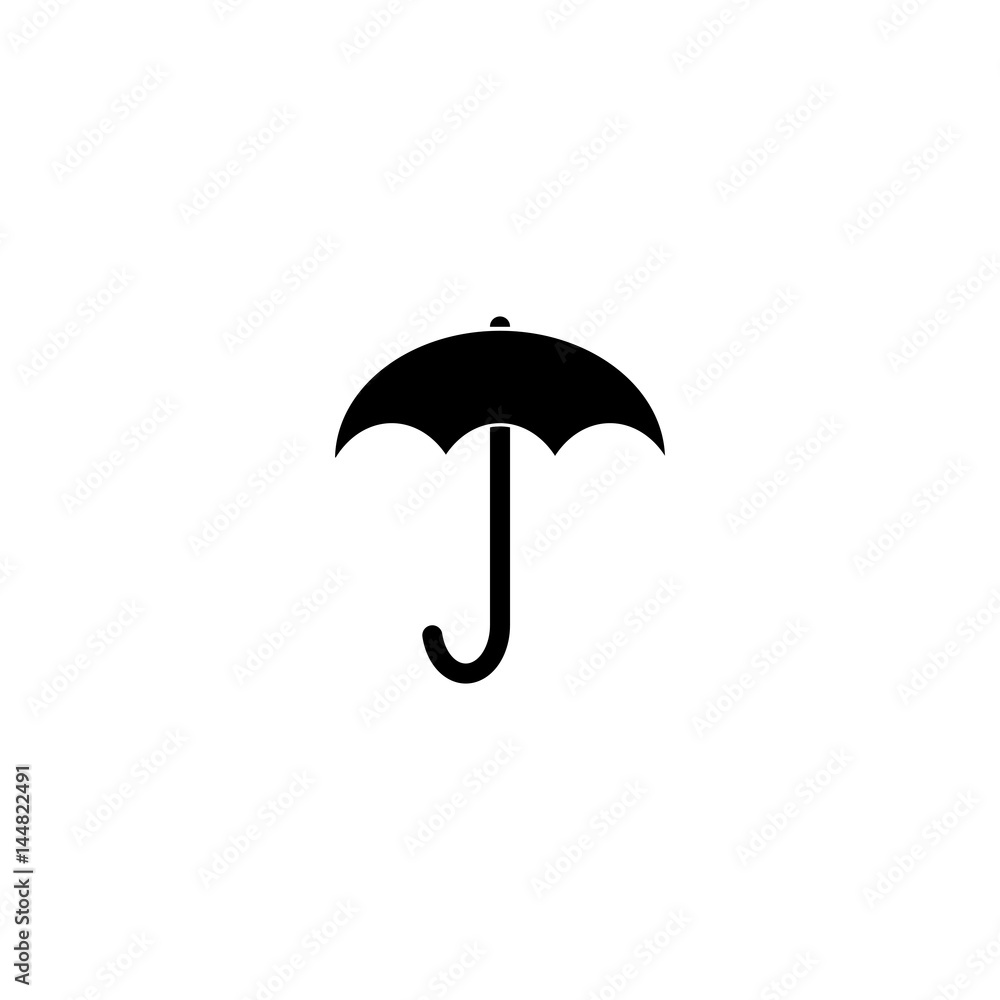 Pictogram umbrella icon. Black icon on white background. Pictogram umbrella icon. Black icon on white background.