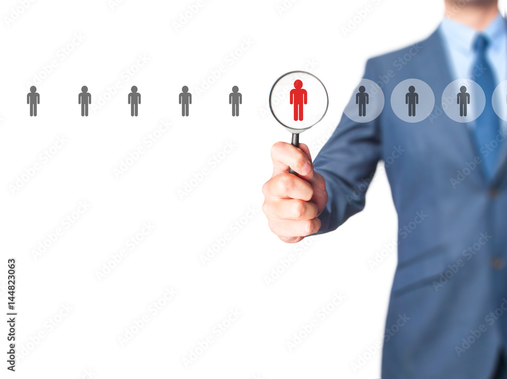 Human resources, CRM, data mining, assessment center and social media concept Human resources, CRM, data mining, assessment center and social media concept