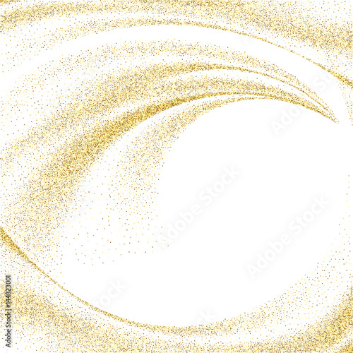 Abstract gold dust glitter star wave background, vector design template EPS10