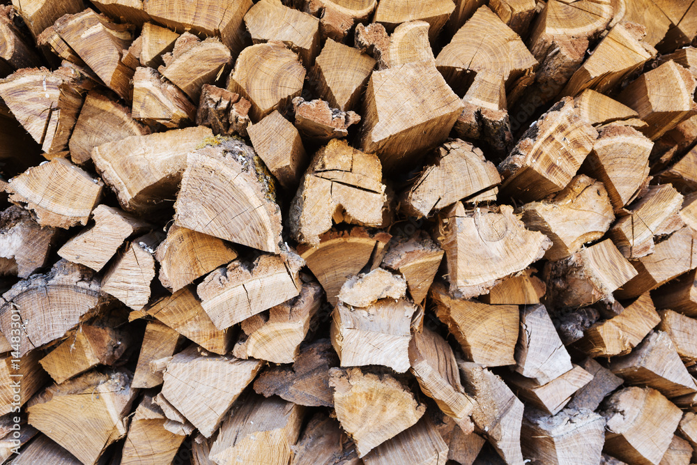 stacked firewood for the fireplace stacked firewood for the fireplace