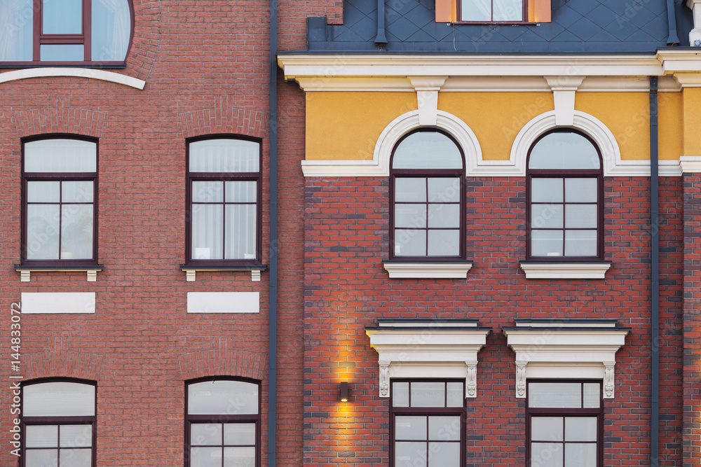 Obraz premium Beautiful brick building in English style