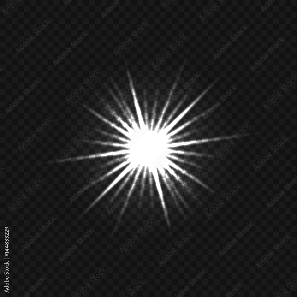 White glowing light burst White glowing light burst