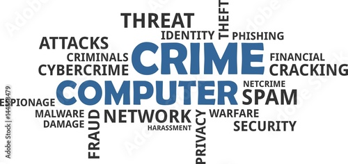 word cloud - computer crime
