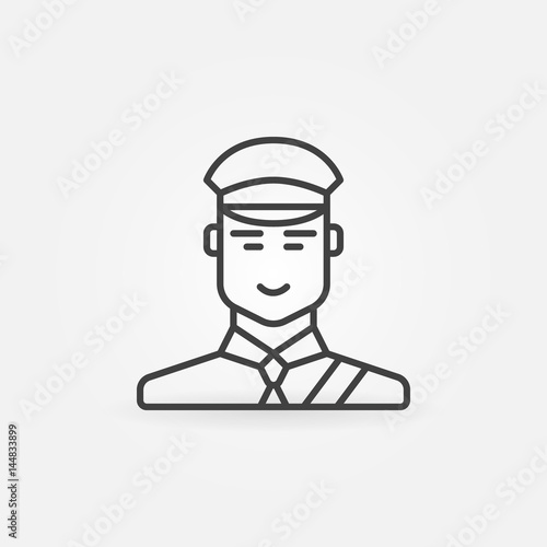 Customs officer or inspector icon