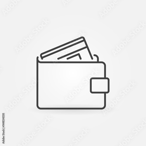 Wallet with credit icon