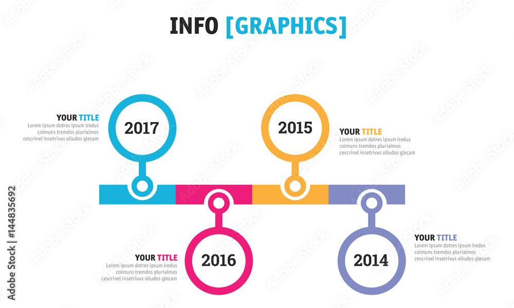 Fototapeta premium Infographic Design - Timeline