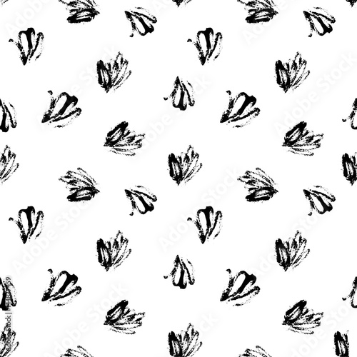 Abstract Brush Strokes Pattern