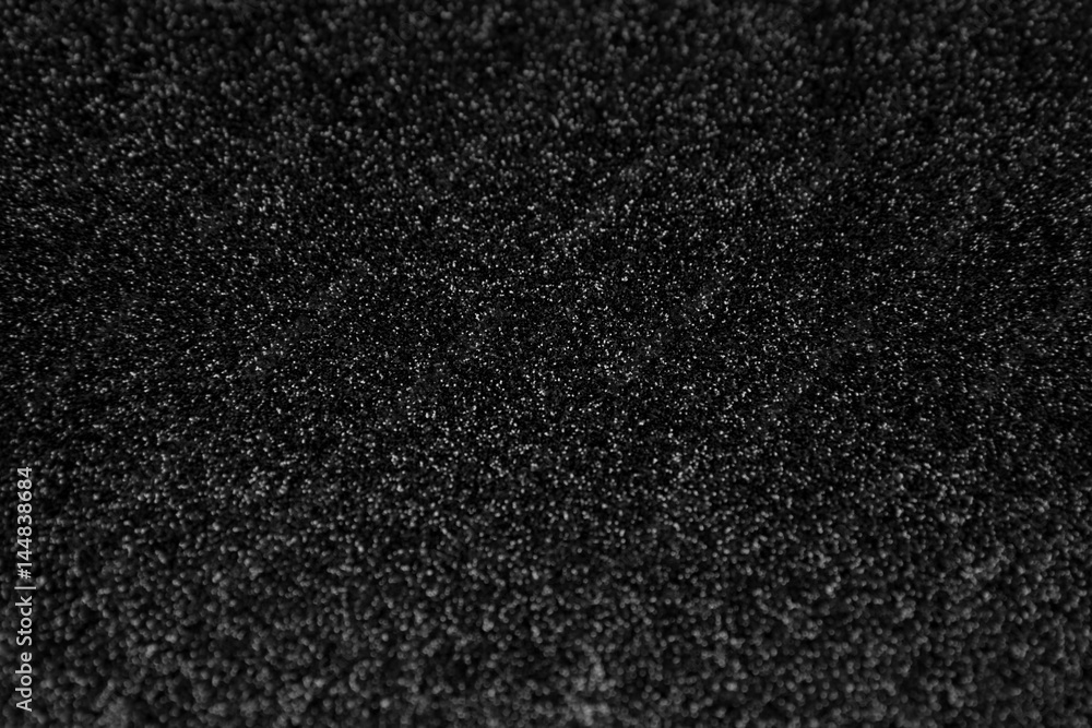 Fototapeta premium Black glitter background. Abstract shiny texture.